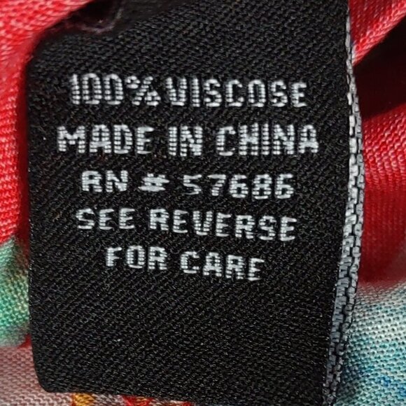 New Look Red, Orange, Blue, White, Floral Mini Dress Size Medium - Picture 9 of 10